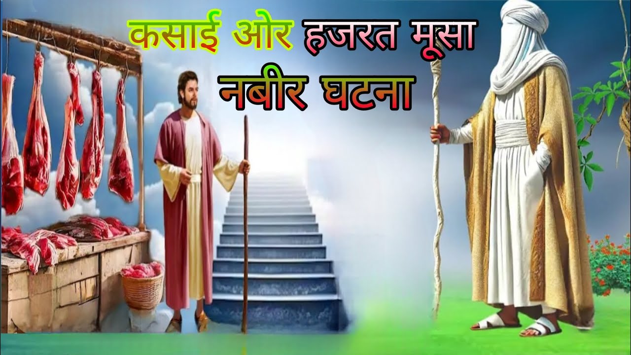 कसाई और मूसा नबी की कहानी | मूसा और कसाई की कहानी |Kasai Hazrat Musa Nabi ke Sath Jannat mein jayegi