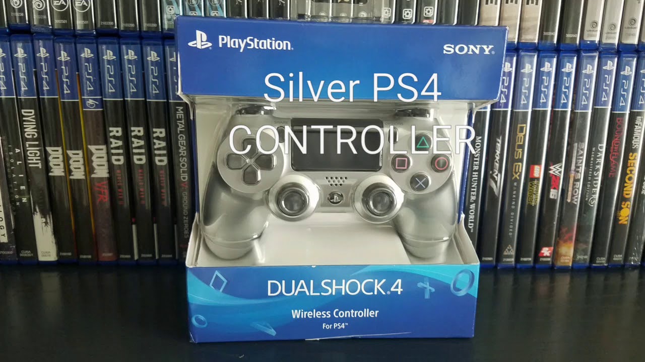 SILVER PS4 CONTROLLER UNBOXING