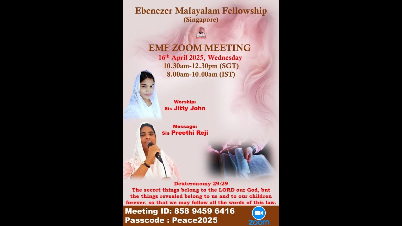 EMF Singapore Sisters Meeting - Sis Preethi Reji