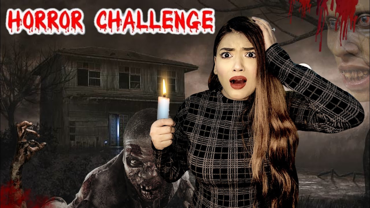 Horror Challenge 😱 *सच में भूत आ गया* Ft. Samreen Ali | Mahjabeen Ali