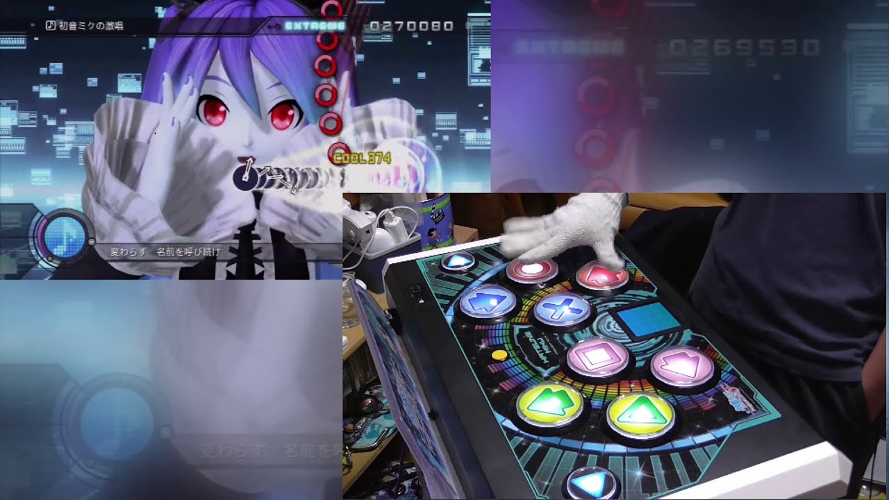 【Project DIVA】 片手で初音ミクの激唱をやってみた