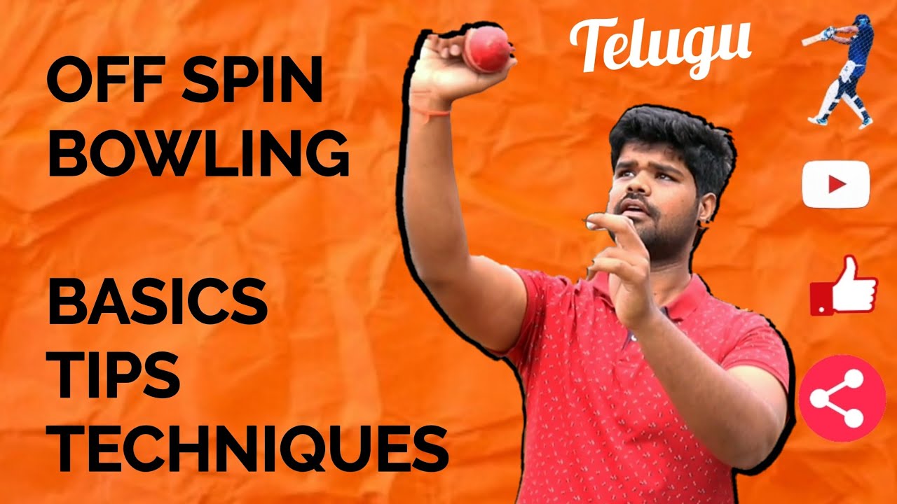 Off-Spin Basics & Techniques | 【తెలుగు】| RAVIKRISHNA CRICKET
