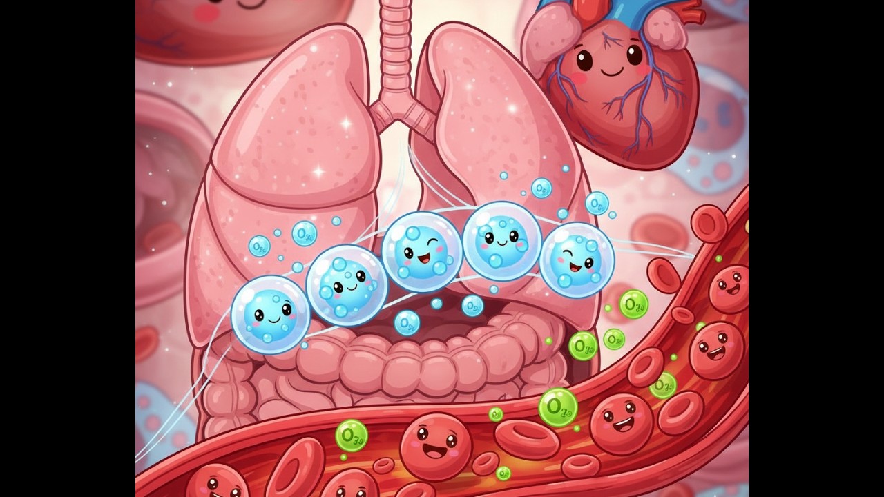 Tiny Air-Balloon Miracle Inside Your Lungs 🫁✨ | How Your Body Breathes  (Science for Kids) #science