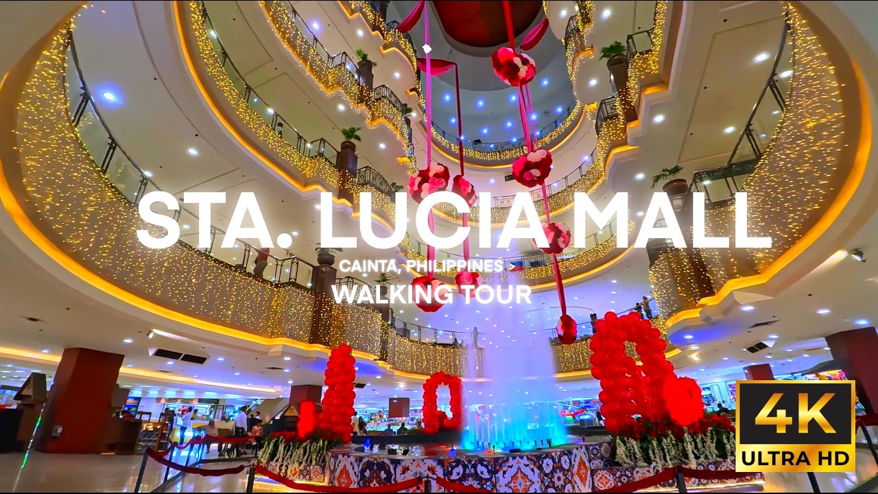 Sta. Lucia Mall and Q Plaza Walking Tour | Cainta, Philippines | 4K HDR