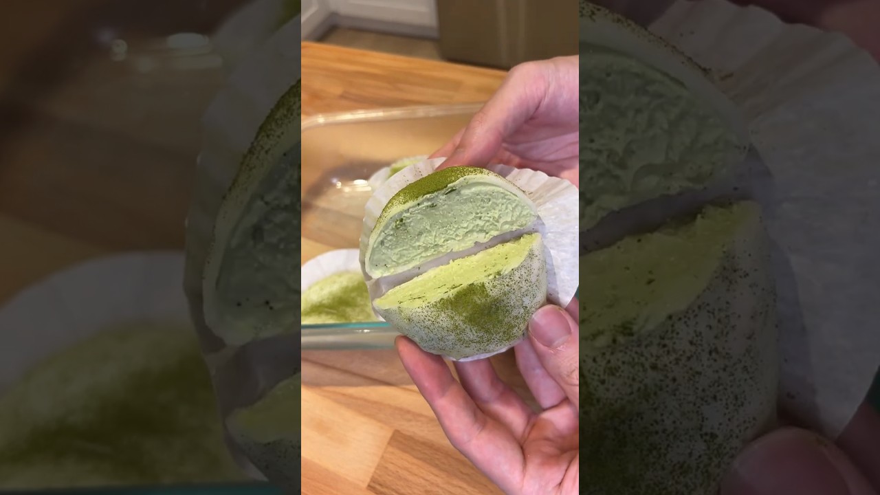 let's make matcha daifuku - creamy mochi!