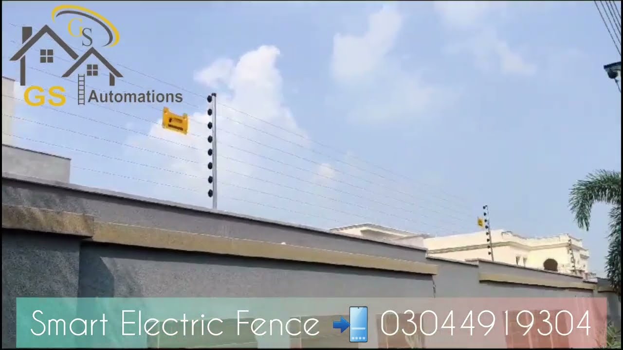 Smart Electric Fence (NEMTEK)Installation Canal View Sector 1 Gujranwala