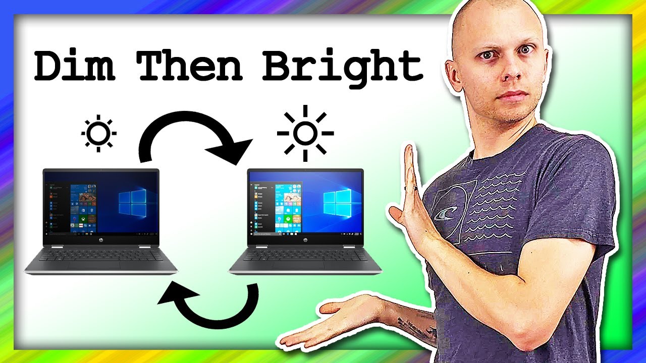 Laptop Screen Cycling Between Dim & Bright - Easy Fix