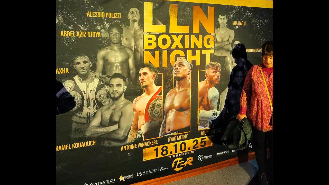 Ryad Merhy at LLN BOXING NIGHT, Oct 2025, BE, in Championnat d' Afrique WBC Lourd, by 