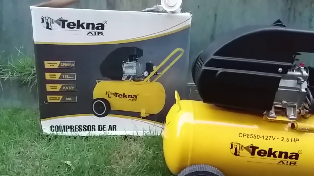 Compressor Tekna 50 litros, primeiras impressões  
