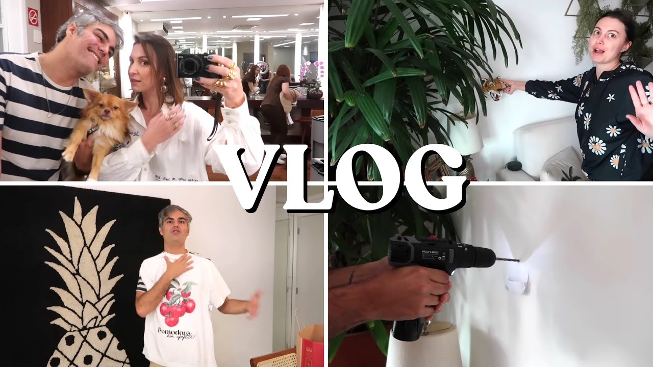 MUDANÇAS NA SALA DE CASA 🏠 | INSTALAMOS VÁRIAS OBRAS DE ARTE | MALU BORGES + COMPRINHAS | VLOG 