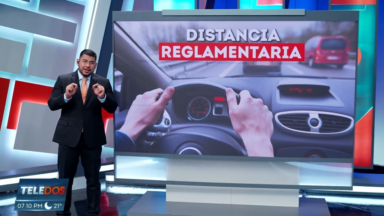 DISTANCIA REGLAMENTARIA ENTRE CARROS | Teledos | El Salvador