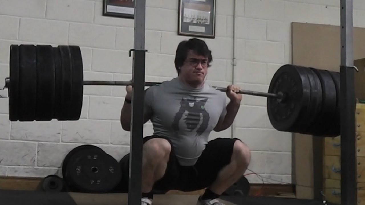 260kg/573lbs 5x5 Pause ATG Backsquat 100% RAW