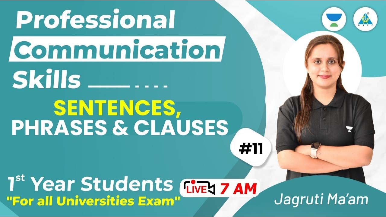 #11  Professional Communication Skills | For All Universities Exam | Jagruti Mam