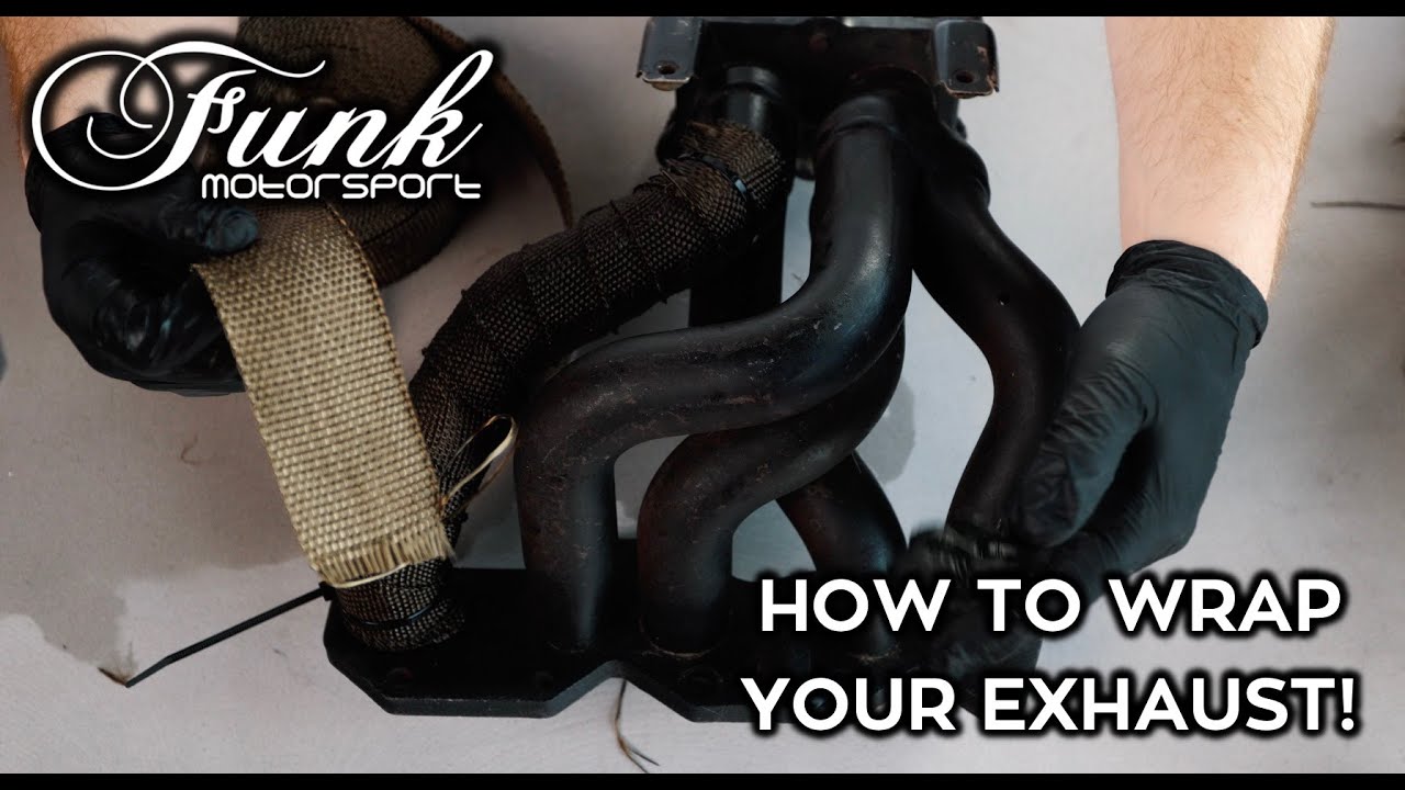 How to Wrap your Exhaust! Lava Rock Exhaust Header Wrap Installation - Funk Motorsport