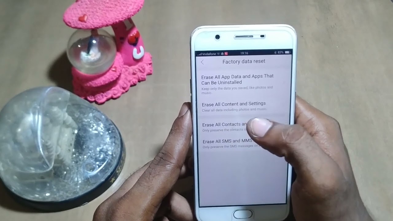 how to reset phone setting oppo F1s