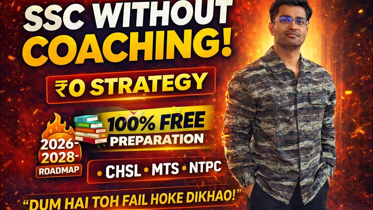 Complete strategy to crack SSC CGL, CHSL, MTS RRB NTPC, IBPS PO, AFCAT & other competitive exams.