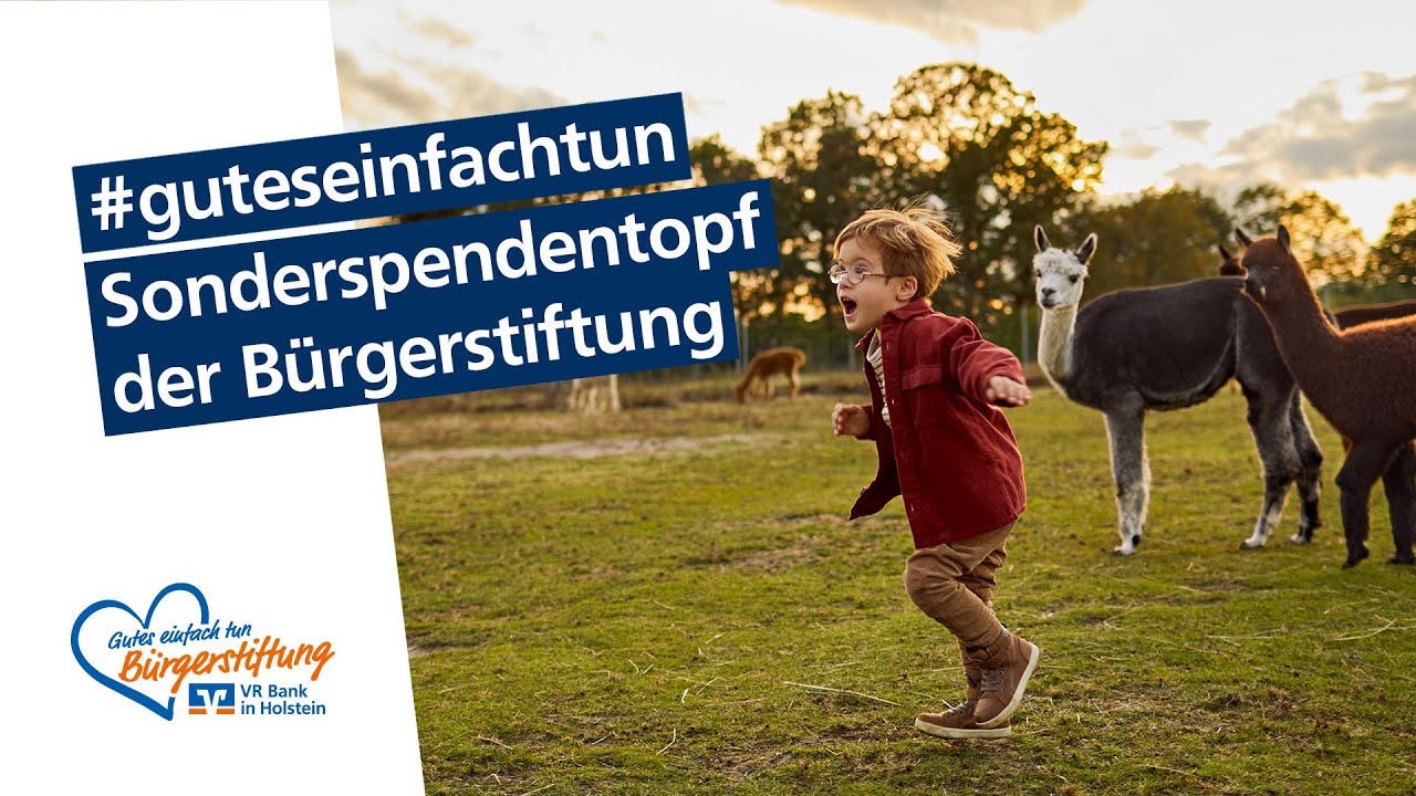 Gutes einfach tun - Die Corona-Hilfe der B&uuml;rgerstiftung VR Bank in Holstein