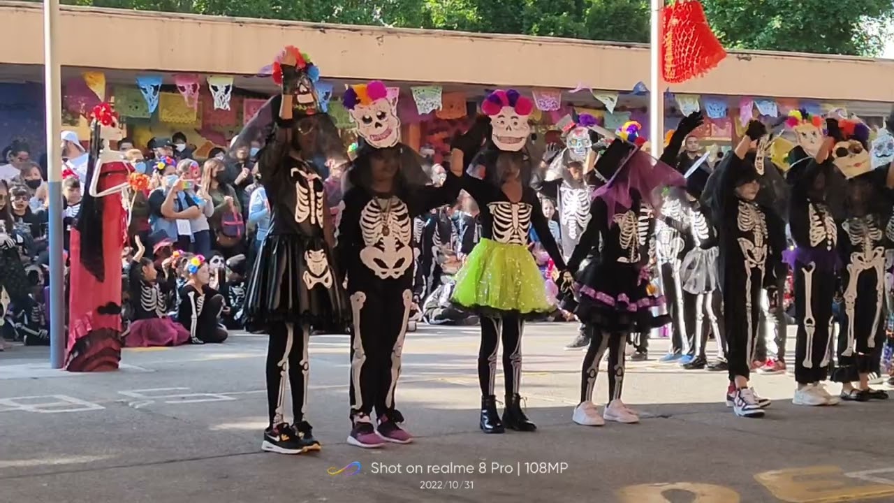 Evento del día de muertos. Escuela Primaria profesor Jesús Sotelo Inclán. Alumnos de 4-B
