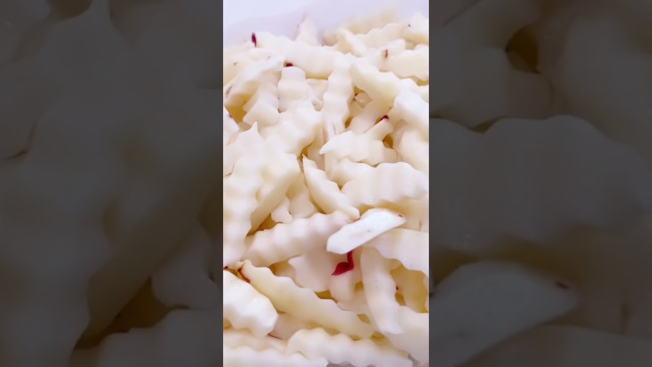 HOMEMADE CRINKLE FRIES 🍟 WITH AIR FRYER