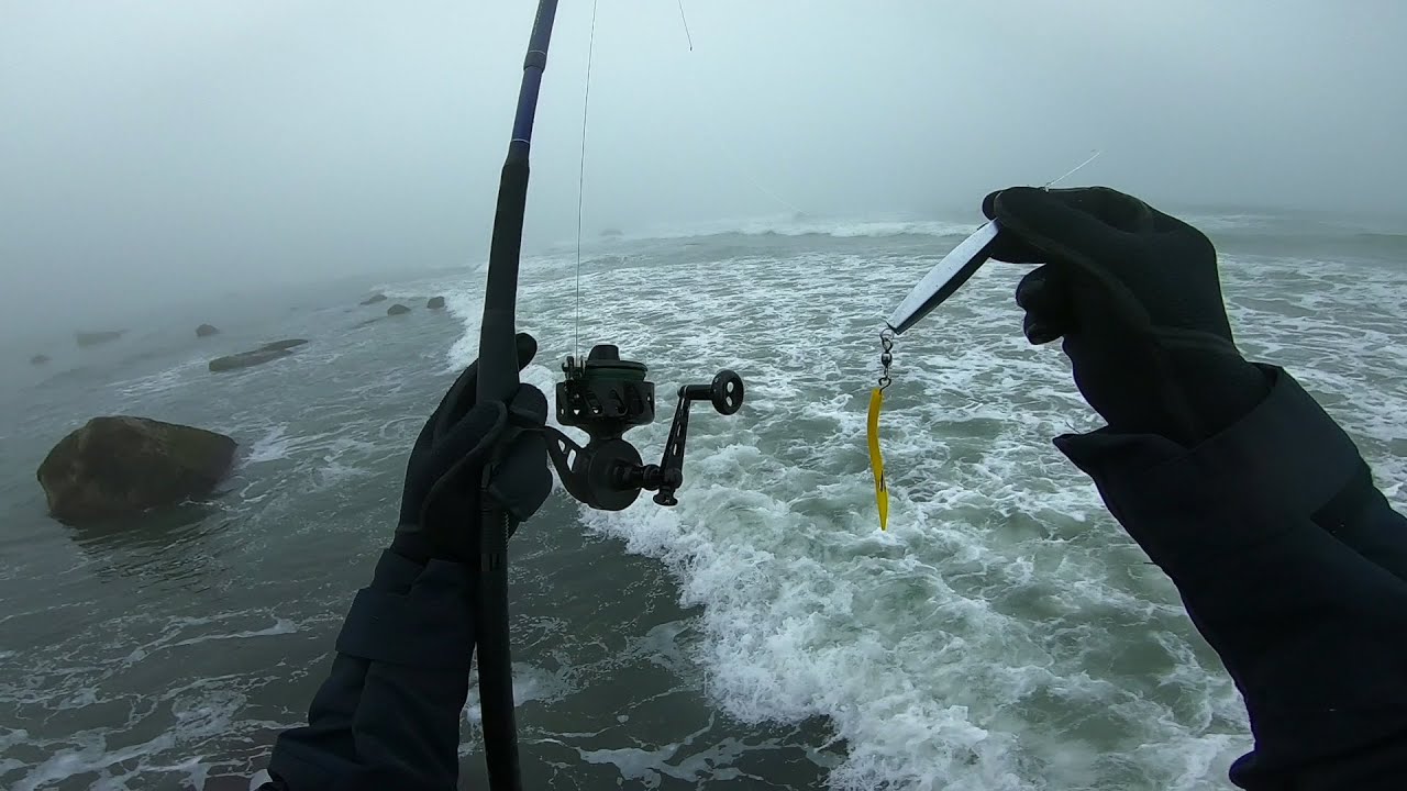 Thick Montauk Fog Surf Fishing
