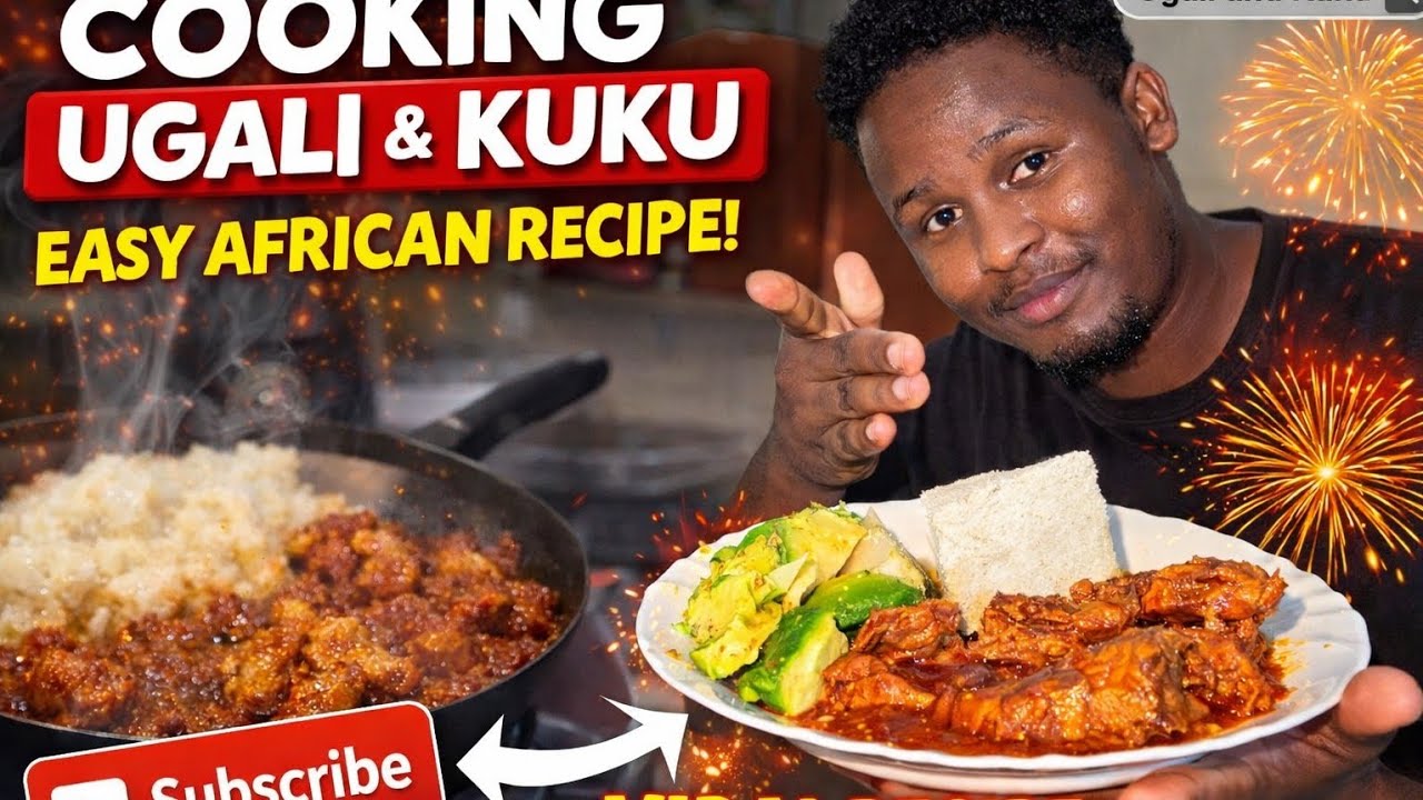 Cooking Ugali & Kuku the Kenyan Way 🇰🇪 | Easy African Recipe!