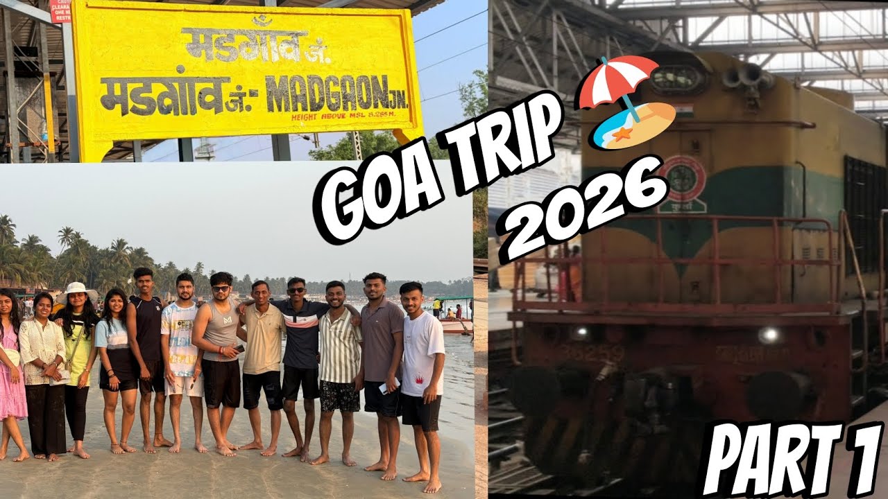 Goa trip madgaon express 🚂( vlog 13th )