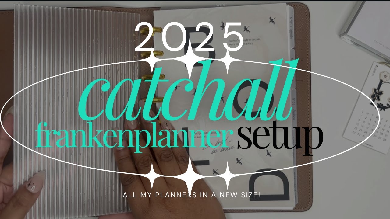 2025 half letter catchall frankenplanner setup | all my planners in one place!