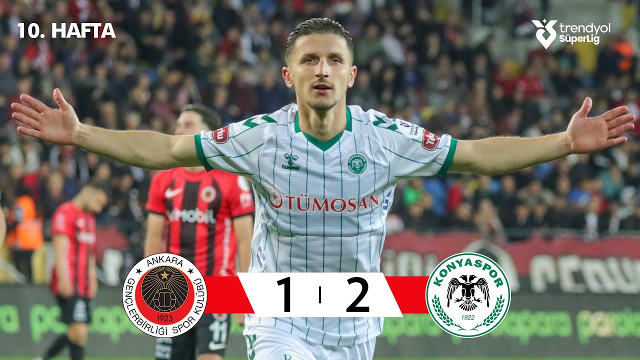 Gen&ccedil;lerbirliği (1-2) Konyaspor - Highlights/&Ouml;zet | Trendyol S&uuml;per Lig - 2025/26