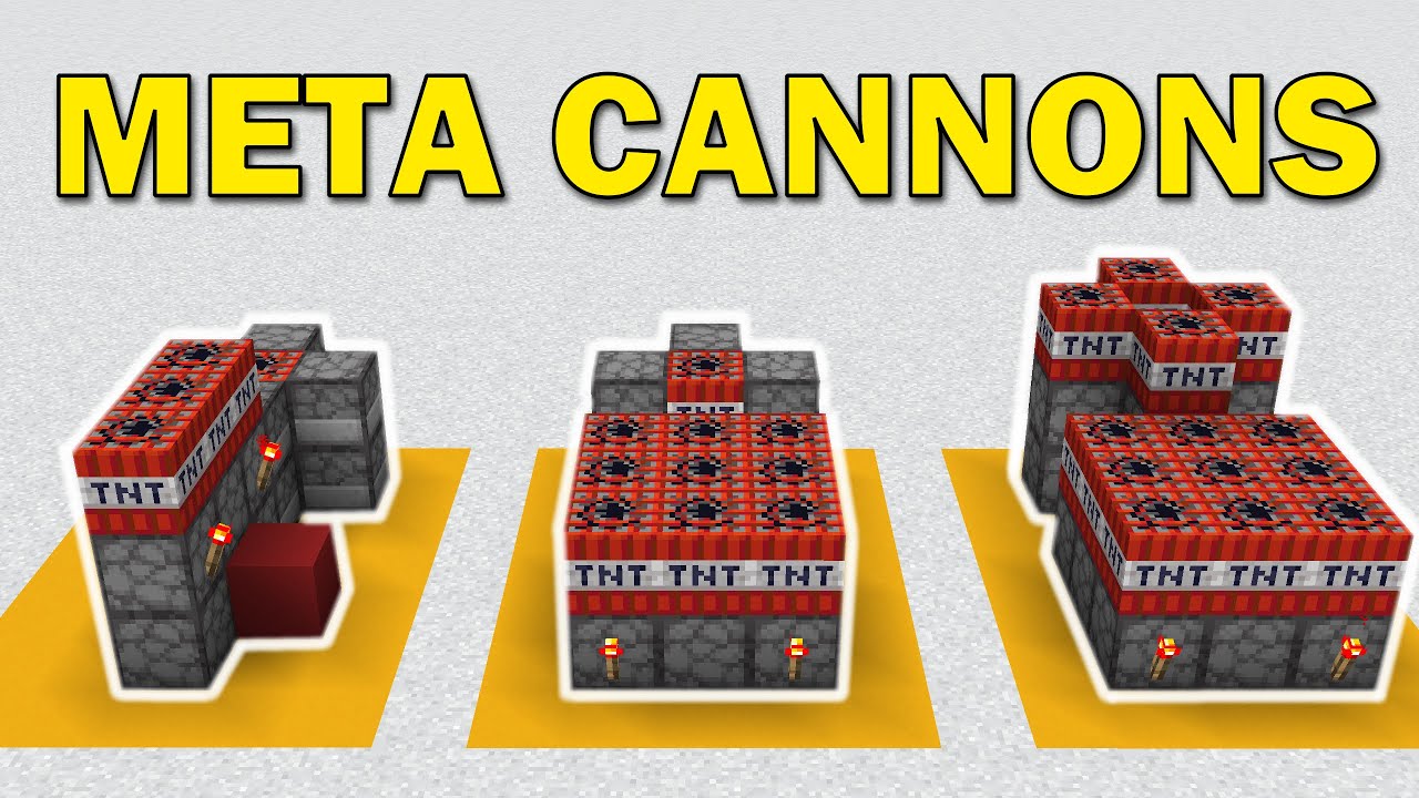 Self Destruct TNT Cannon Designs you NEED to know in Minecraft