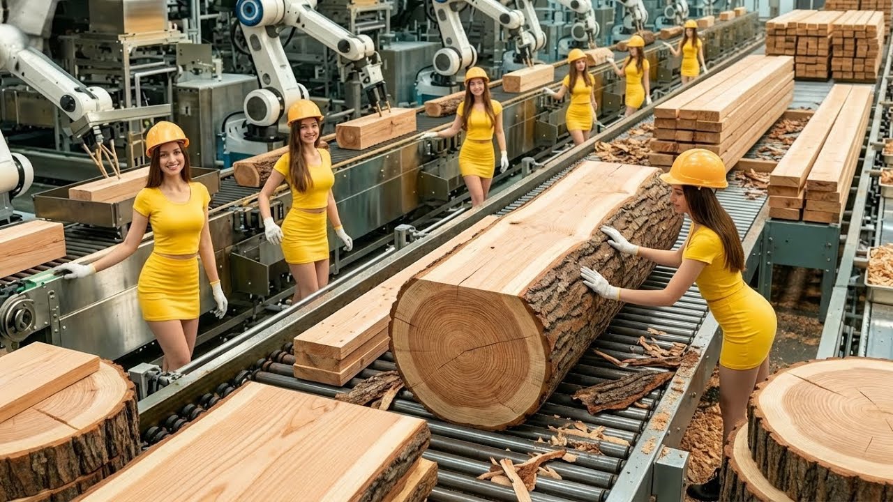 Inside The Factory | What Thousands of Massive Logs Become in This High-Tech Chair Production Line