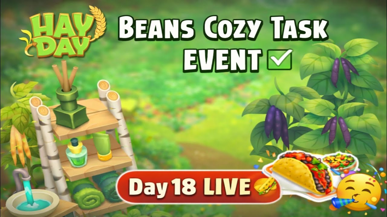 🌾 Hay Day 🔴 LIVE Day 18 | BEANS COZY TASK EVENT Completed! 🎉 | Hindi 