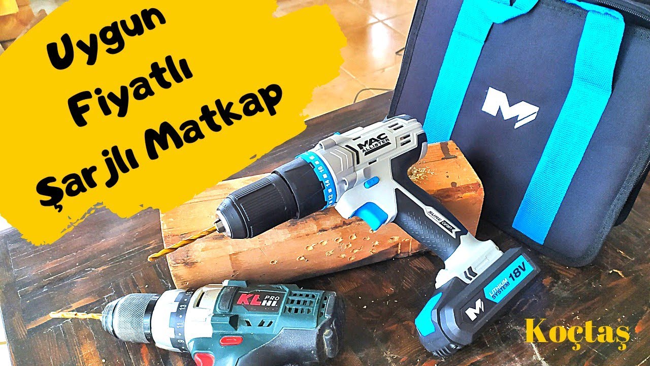 UYGUN FİYATLI ŞARJLI MATKAP / KOÇTAŞ / MAC ALLİSTER MSCD