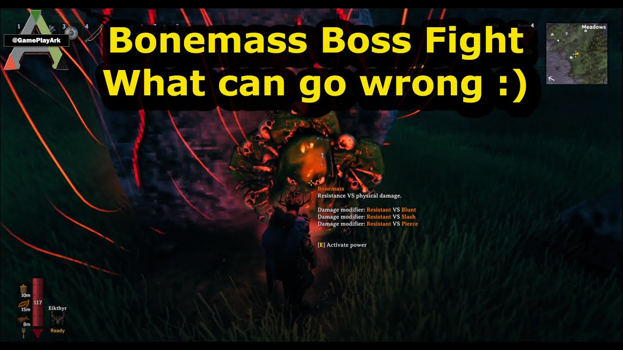 Bonemass Boss Fight Valheim What can go wrong ? :)