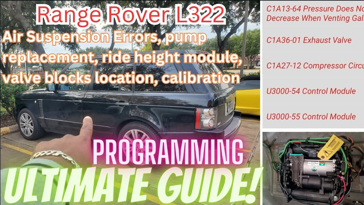 Проблема с пневматической подвеской Range Rover Land Rover L322 2011 года, калибровка насоса, исп...