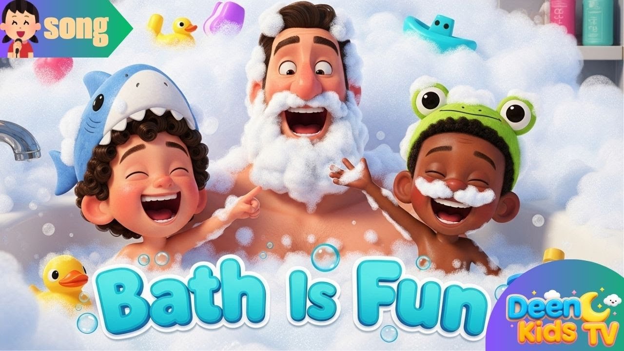 Time For Bath Do Do Do, baby shark islamic version bath song | islamic bath time song | Deen Kids TV