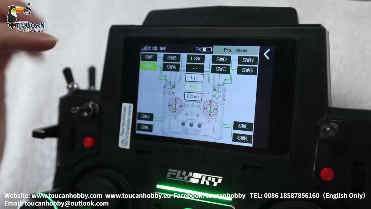 How to set paladin EV for two steering servo with a 3 section switch, changing 3 modes for steering.