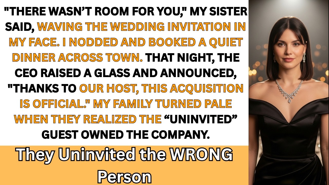 My Family Left Me Off The Guest List. I Hosted The Acquisition Dinner