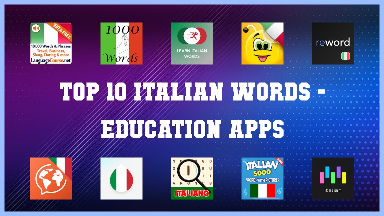 Top 10 Italian Words Android App