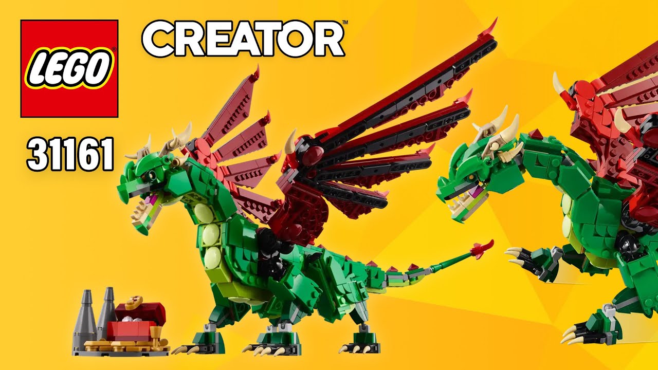 LEGO® Creator Средневековый дракон (31161) [715 шт.] Пошаговые инструкции по сборке @TopBrickBuilder