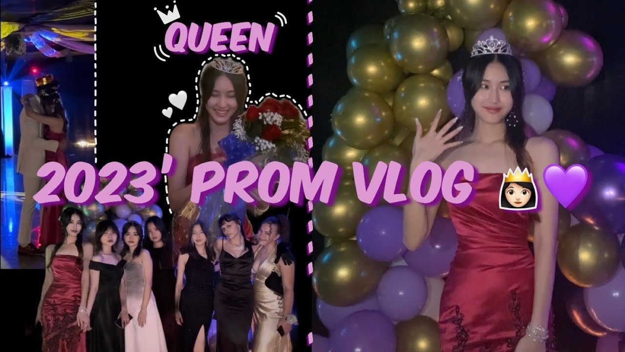 Eng) 22-23 Prom Queen Vlog👸🏻💜 | 미국 하이틴 영화 여주되기💖 | 🥺 Last Prom | 프롬 퀸 👑 브이로그 | 미국 유학 뽕 제대로 뽑기 | 05💗