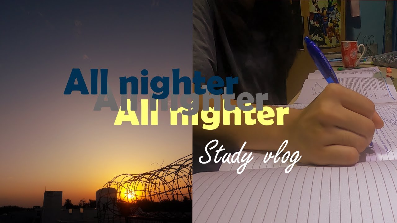 Pulling an ALL NIGHTER | Study Vlog