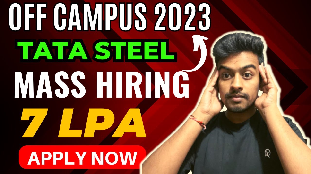Biggest Hiring | Tata Steel | Latest Off Campus Drive | 2021 | 2022 | 2023 Batch | Jobs | Kn Academy