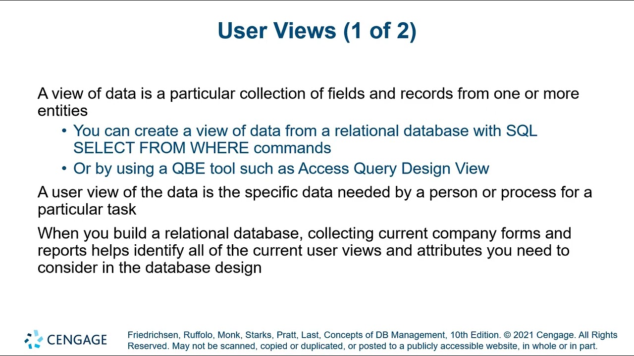 IST140C: Module 6.1 - User Views