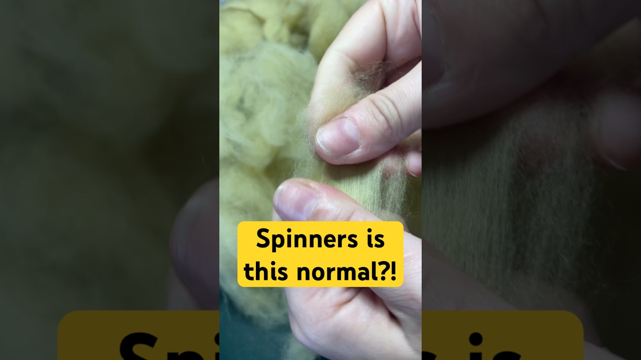 I don&rsquo;t know what to think about this wool&hellip; #yarn #spinning #fiber #knitting