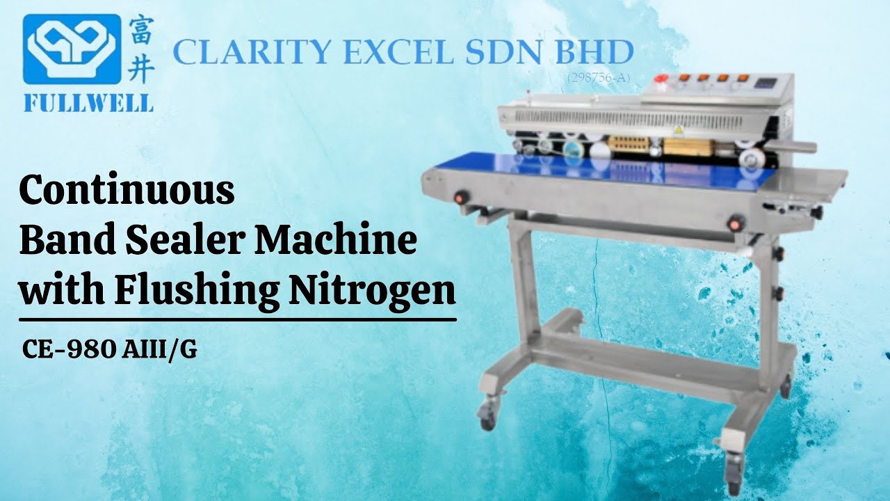 Continuous Band Sealer Machine with Flushing Nitrogen