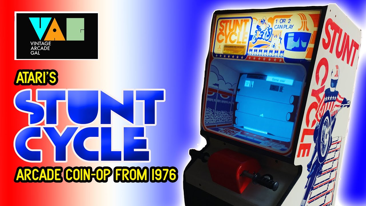 Atari's Stunt Cycle Arcade Coin-Op from 1976