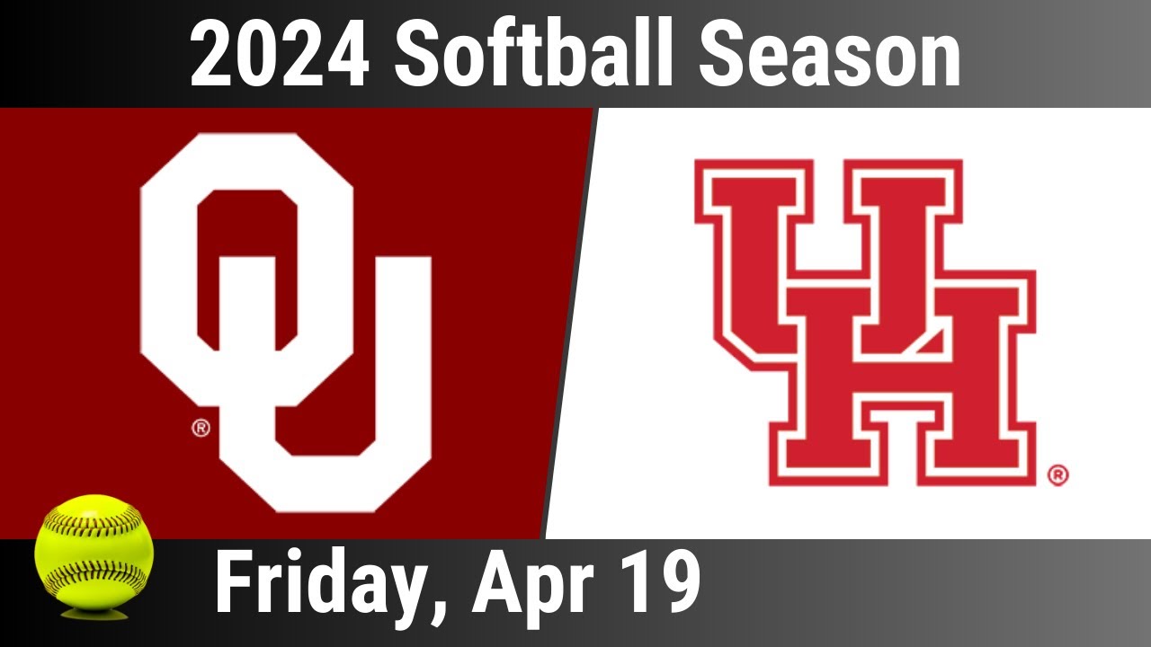 2024 Apr 19 - Softball - Oklahoma vs Houston Game 1