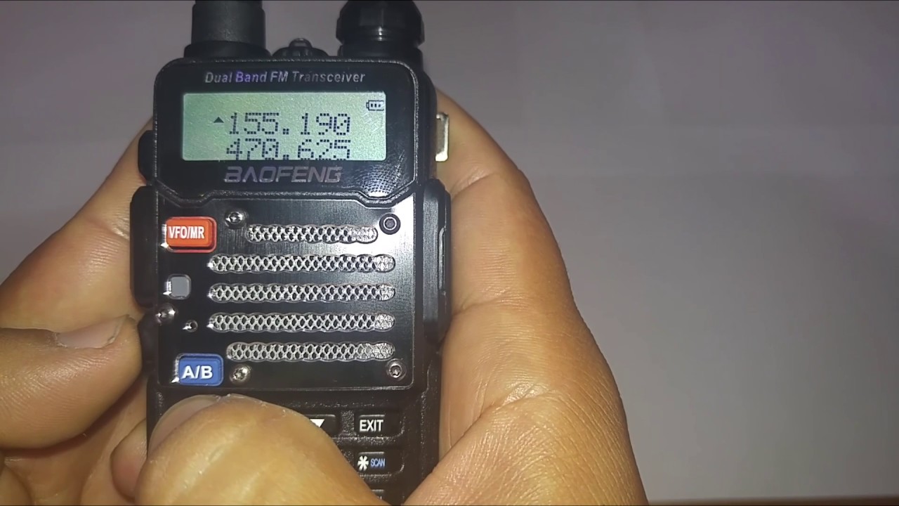 Manually set a Baofeng uv-5rv2+/ Police Scanner/ Ham Radio