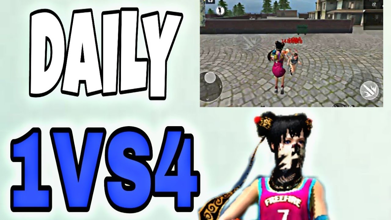 FREE FIRE BATTLEGROUND 1VS4 M1014 ONLY