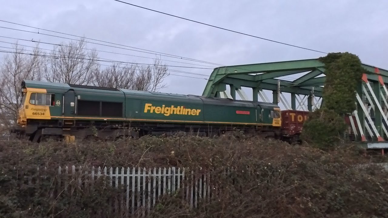 Freightliner 66534 - 6M55 Chesterton Junction Fhh to Wembley Receptions 1-7 on 19. 01.2026